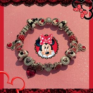 💓RESERVED  Pandora Bracelet & S925 Minnie Mouse Charm Bundle - Size 7.9